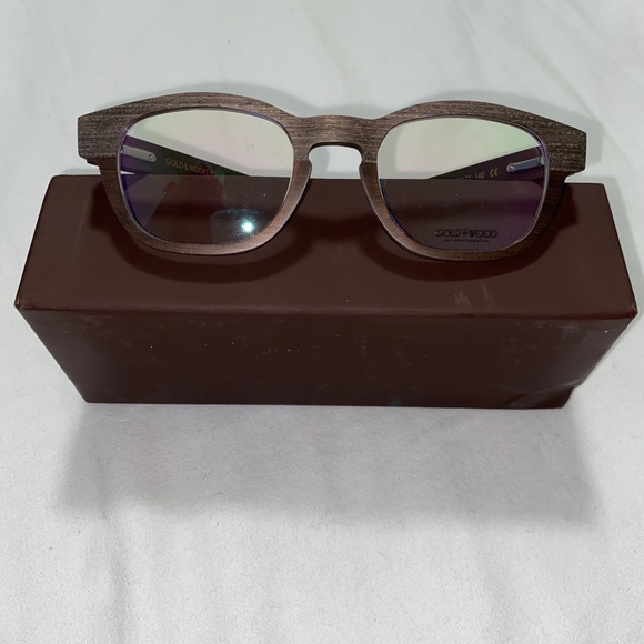 COPY - Gold & Wood Sirrah Eyeglasses - Picture 6 of 8